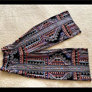 Wide leg African Print Pants